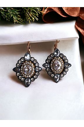 گوشواره جواهر سفید زیرکن FAYRA ACCESSORIES - کد 892260797