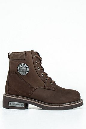 بوت / نیم بوت قهوه ای زنانه پاشنه پر Harley Davidson - کد 378052512