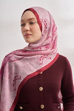 شال زرشکی زنانه پلی استر ARMANDA - کد 892280548