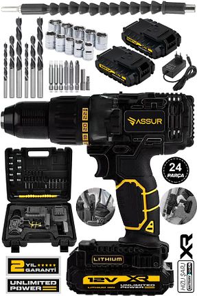 پیچ گوشتی شارژی ASSUR - کد 869544300