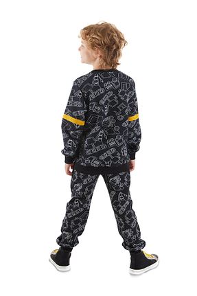 ست گرمکن مشکی بچه گانه پنبه پلی استر Denokids - کد 844620685