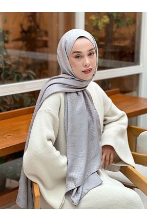 شال طوسی زنانه Modakaşmir - کد 892332647