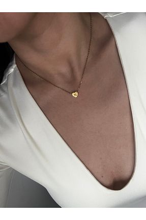 گردنبند استیل ( فولاد ) زرد استیل (فولاد) Hoop jewelery - کد 892330936
