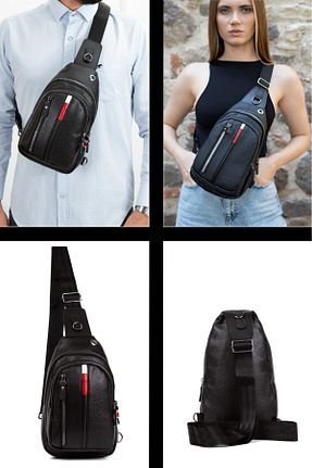 کیف کمری مشکی زنانه چرم مصنوعی Newish - کد 64964853