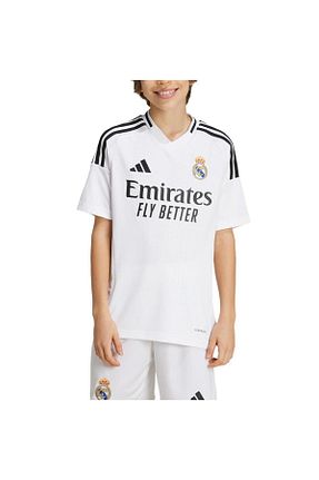 لباس فرم ورزشی سفید بچه گانه فوتبال adidas - کد 894190667