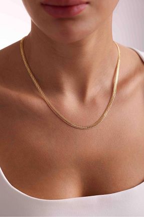 گردنبند طلا زرد زنانه 14 عیار Bayar Gold - کد 893556825