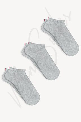 جوراب طوسی زنانه پنبه ای Mono Socks - کد 683149697