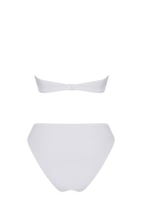 ست بیکینی سفید زنانه لیکرا SAILOR moda - کد 806564192