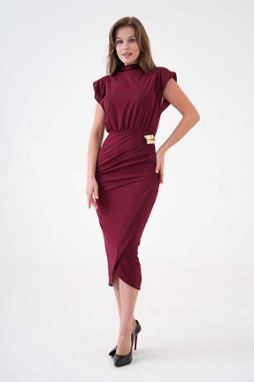 لباس زرشکی زنانه بافتنی WOMAN VISION - کد 883604872