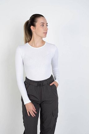 بلوز سفید زنانه ساده Addax - کد 768312734