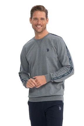 ست لباس راحتی طوسی مردانه طرح دار U.S. Polo Assn. - کد 855764304