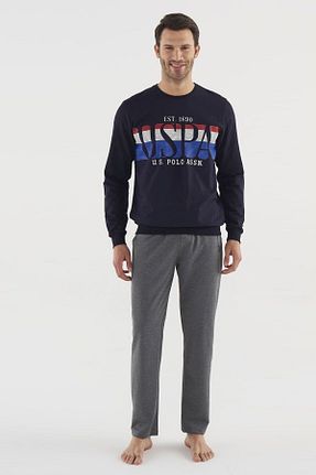 ست گرمکن سرمه ای مردانه %100 پنبه U.S. Polo Assn. - کد 362288813