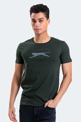 تیشرت خاکی مردانه رگولار Slazenger - کد 653814078