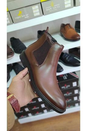 بوت / نیم بوت قهوه ای مردانه چرم خالص capel hor-se - کد 467331657