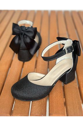 کفش پاشنه بلند کلاسیک مشکی بچه گانه چرم مصنوعی Surpie Shoes - کد 893561033