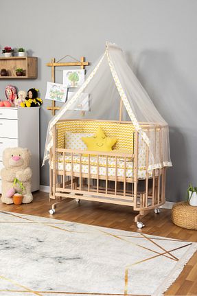 گهواره نارنجی چوب Bamgidoo - کد 471835661
