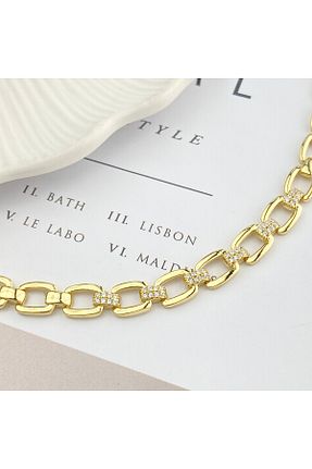 دستبند استیل (فولاد) طلائی زنانه استیل (فولاد) Kyver - کد 892354172
