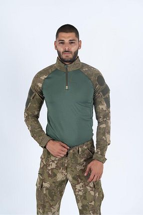 تیشرت خاکی مردانه اسلیم فیت Combat Tactical - کد 517017766