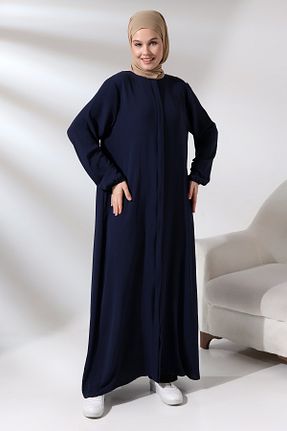 کلاه و ابایا سرمه ای زنانه مخلوط ویسکون ihvanonline - کد 812265843