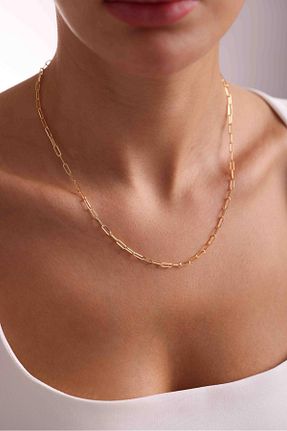 گردنبند طلا زرد زنانه 14 عیار Bayar Gold - کد 893748478