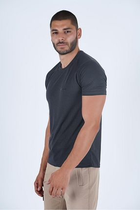 تیشرت طوسی مردانه یقه خدمه Combat Tactical - کد 816196259