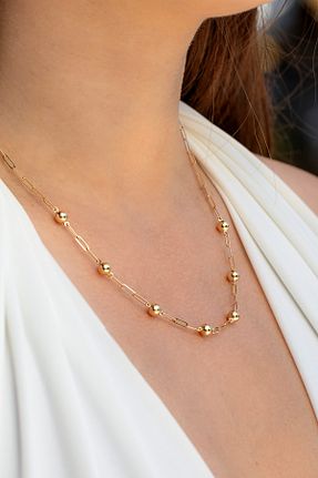 گردنبند طلا زرد زنانه 14 عیار Cenova Jewelry - کد 892364912