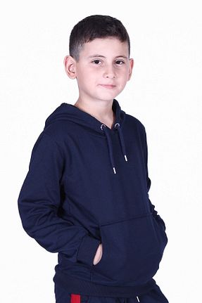 سوئیشرت سرمه ای بچه گانه ساده FYK KİDS - کد 336641607