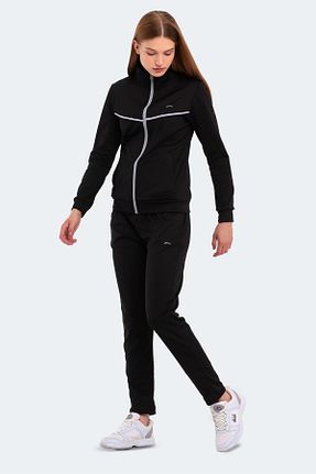 ست گرمکن مشکی زنانه پلی استر Slazenger - کد 754989835