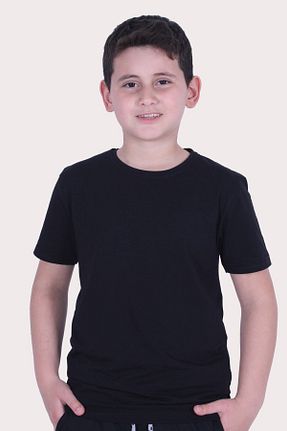 تیشرت مشکی بچه گانه رگولار FYK KİDS - کد 675457402
