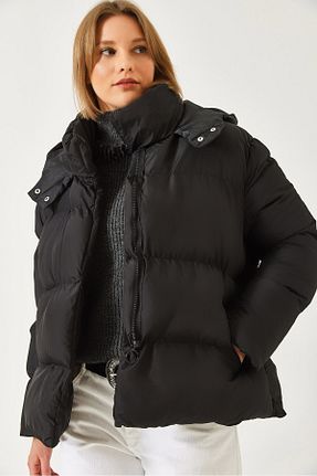 کاپشن مشکی زنانه Straight Bianco Lucci - کد 892388842