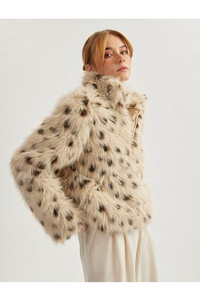 کاپشن نباتی زنانه رگولار Koton - کد 893576689