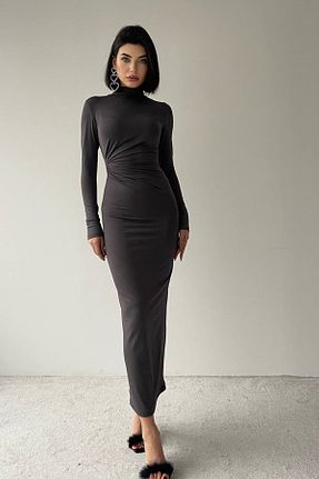 لباس طوسی زنانه بافتنی barış sülün lovebox - کد 892451585