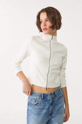 سوئیشرت نباتی زنانه ساده Stradivarius - کد 892480916