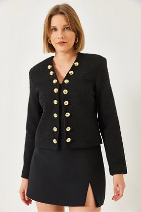 کت مشکی زنانه Straight Bianco Lucci - کد 892391712
