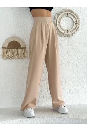 شلوار بژ زنانه پارچه M&N - کد 817193320