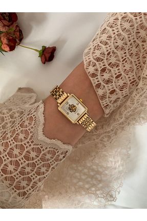ساعت مچی زرد زنانه استل (فولاد) chaoyada - کد 892409573