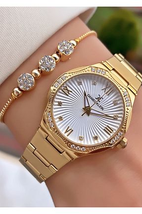 ساعت مچی طلائی زنانه 36-40 میلی متر Daniel Klein - کد 893589844