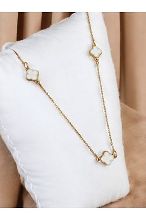 گردنبند استیل ( فولاد ) طلائی زنانه استیل (فولاد) G&M Gift Shop - کد 892403606