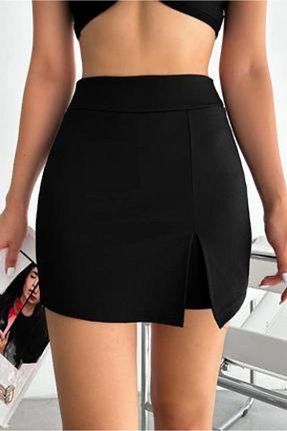 دامن مشکی زنانه پارچه DELİ DOLU MODA - کد 892409600