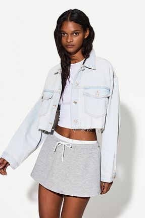 کت آبی زنانه اسلیم Bershka - کد 892411436