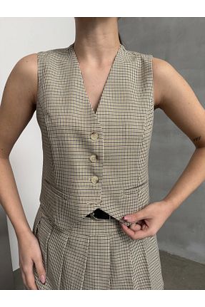 جلیقه رنگی زنانه رگولار Asfa Moda - کد 892454870