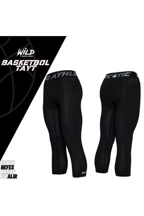 ساق شلواری اسپرت مشکی مردانه 3/4 Boy Wild Athletic Sports - کد 623691501