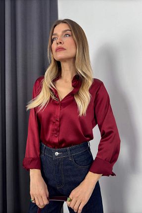 پیراهن زرشکی زنانه رگولار Sue Store - کد 892429814