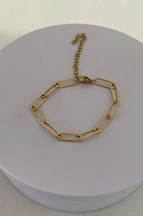 دستبند استیل (فولاد) طلائی مردانه استیل ضد زنگ PRVT - کد 845006522