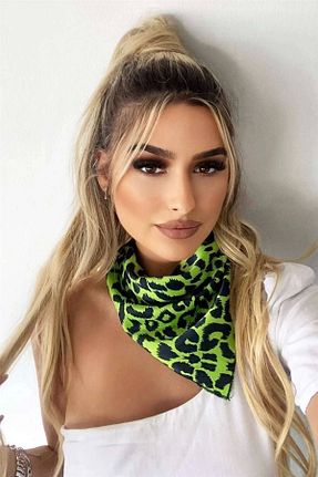 دستمال گردن سبز زنانه Genel Markalar - کد 816729956