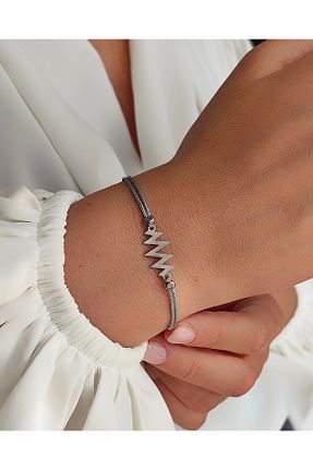 دستبند نقره سفید زنانه 925 عیار MEKS PRIVE - کد 892428829