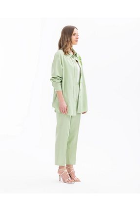 شلوار فیروزه ای زنانه رگولار SEÇİL - کد 831776519