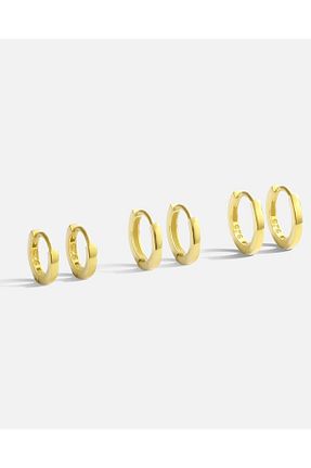 گوشواره نقره طلائی زنانه 925 عیار MEKS PRIVE - کد 892430164