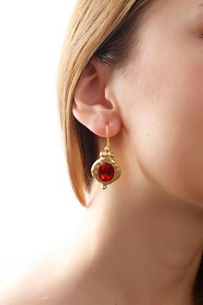 گوشواره جواهر طلائی زیرکن MATYA JEWELERY - کد 892450193