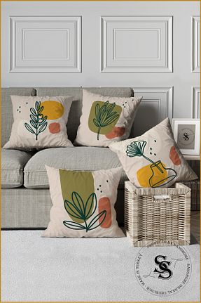 کوسن و روکش کوسن سبز مخمل SasoHome - کد 261587557